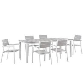 Maine Seven-Piece Outdoor Patio Dining Set