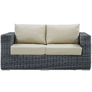 EEI-1865-GRY-BEI Outdoor/Patio Furniture/Outdoor Sofas
