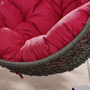 EEI-2273-GRY-RED Outdoor/Patio Furniture/Outdoor Chairs
