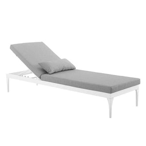 EEI-3301-WHI-GRY Outdoor/Patio Furniture/Outdoor Chaise Lounges