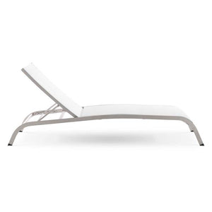 EEI-3721-WHI Outdoor/Patio Furniture/Outdoor Chaise Lounges