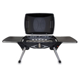 Portagrillo Portable Propane BBQ Grill, Black with Gray