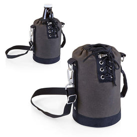 Insulated Growler Tote, Gray with Black