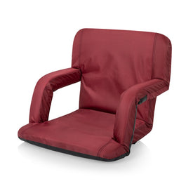 Ventura Portable Reclining Stadium Seat, Burgundy