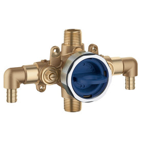 GrohSafe 3.0 Pressure Balance Rough-In Valve with 1/2" PEX Crimp Elbow Inlets and 1/2" Universal Outlets