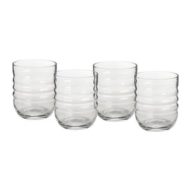 Spa 16 Oz Double Old Fashioned Glasses Set of 4 - Clear