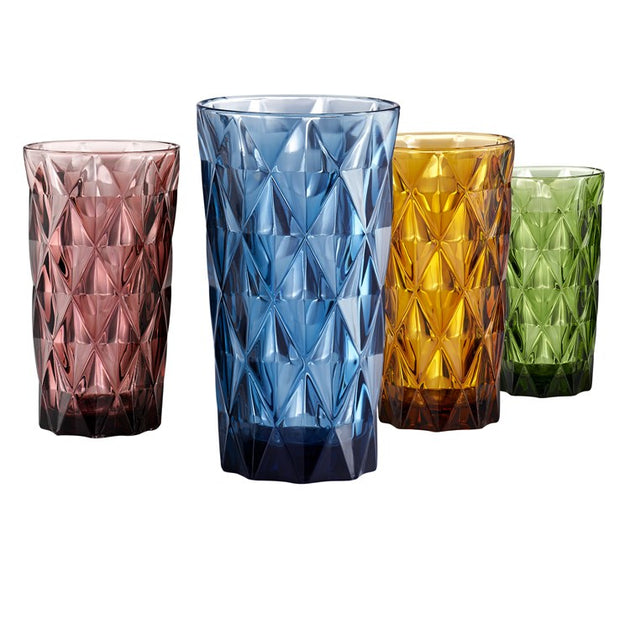 Artland Spa Highball Glass - Set of 4 Aqua