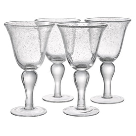 Iris 14 Oz Goblets Set of 4 - Clear