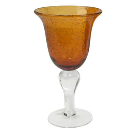 Iris 14 Oz Goblets Set of 4 - Amber