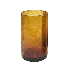 Iris 17 Oz Highball Glasses Set of 4 - Amber