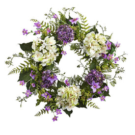 24' Faux ' Faux Hydrangea Berry Wreath