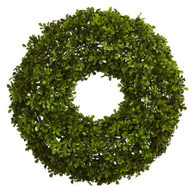 22" Faux Boxwood Wreath