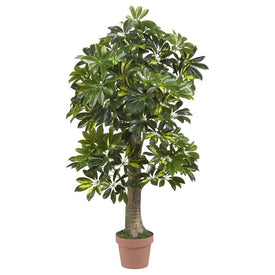 4' Schefflera Tree Real Touch