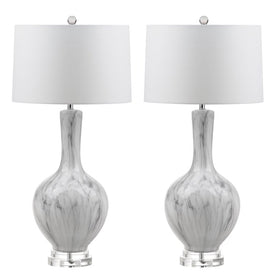 Griffith Two-Light Table Lamps Set of 2 - White/Gray
