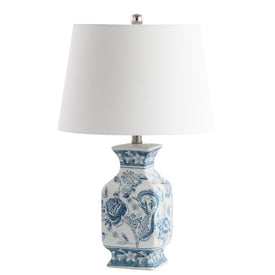Mayson Single-Light Table Lamp - Blue/White