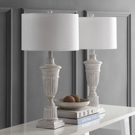 Kylen Two-Light Table Lamps Set of 2 - White Wash