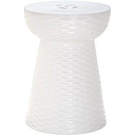 Daphne Garden Stool - White