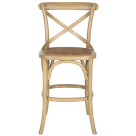 Franklin X-Back Counter Stool - Weathered Oak/Medium Brown
