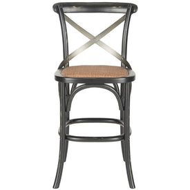 Eleanor X-Back Counter Stool - Distressed Hickory/Medium Brown - OPEN BOX