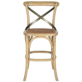 Eleanor X-Back Counter Stool - Weathered Oak/Medium Brown