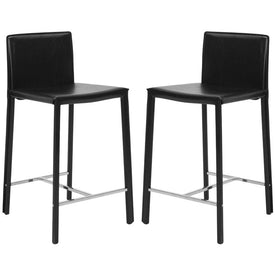 Jason 24" Counter Stools Set of 2 - Black/Chrome