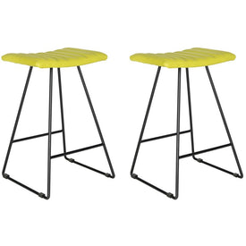 Akito Counter Stool Set of 2 - Green/Black