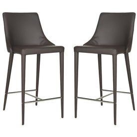 Summerset Counter Stool - Brown/Chrome