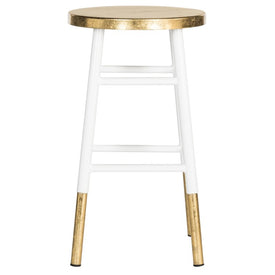 Emery Dipped Counter Stool - White/Gold