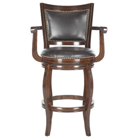 Gitano Swivel Bar Stool - Espresso/Brown