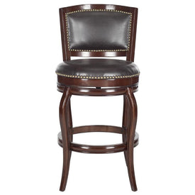 Pasquale Swivel Bar Stool - Sierra Brown/Brown