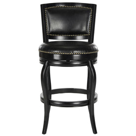 Pasquale Swivel Bar Stool - Black