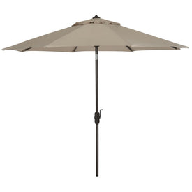 UV-Resistant Ortega 9 Ft Auto Tilt Crank Umbrella - Beige