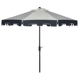 UV-Resistant City Fashion 9 Ft Auto Tilt Umbrella - Beige/Navy