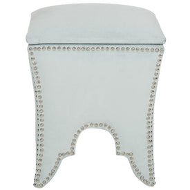 Deidra Ottoman - Silver Sage