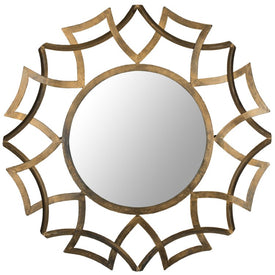 Inca Sunburst Wall Mirror - Antique Gold