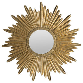 Josephine Sunburst Wall Mirror - Antique Gold