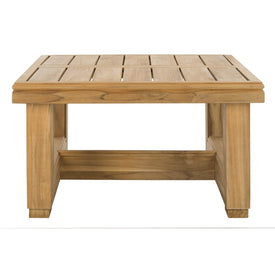 Montford End Table - Teak/Beige