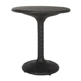 Bilson Rattan Bistro Table - Black Rattan