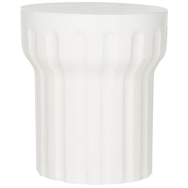 Vesta Indoor/Outdoor Modern Concrete Round Accent Table - Ivory