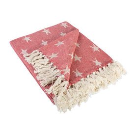 DII Tango Red Stars 60" x 50" Throw