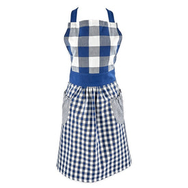 DII Navy/Off-White Gingham Apron