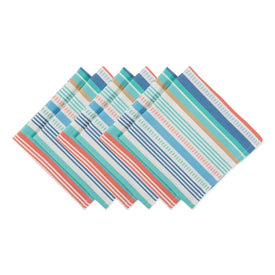 DII Seashore Stripe 20" x 20" Napkins Set of 6