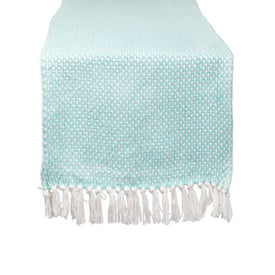 DII Aqua Woven 72" x 15" Table Runner