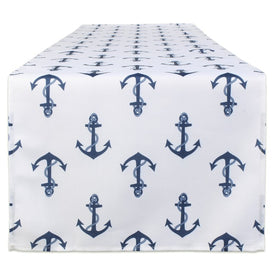 DII Anchors Print 108" x 14" Outdoor Table Runner