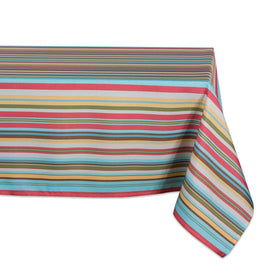 DII Summer Stripe Outdoor 120" x 60" Table Cloth