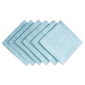 DII Aqua Solid Chambray 20" x 20" Napkins Set of 6