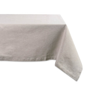 DII Natural Solid Chambray 120" x 60" Tablecloth