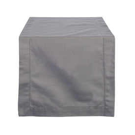 DII Gray Hemstitch 72" x 14" Table Runner