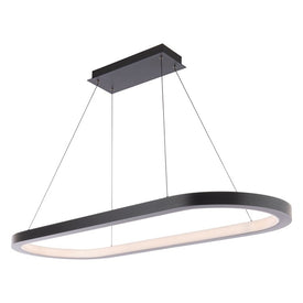 Racetrack Single-Light 46" LED Chandelier 2700K - OPEN BOX