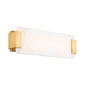 Quarry Single-Light 18" LED Natural Alabaster Wall Sconce 3000K - OPEN BOX